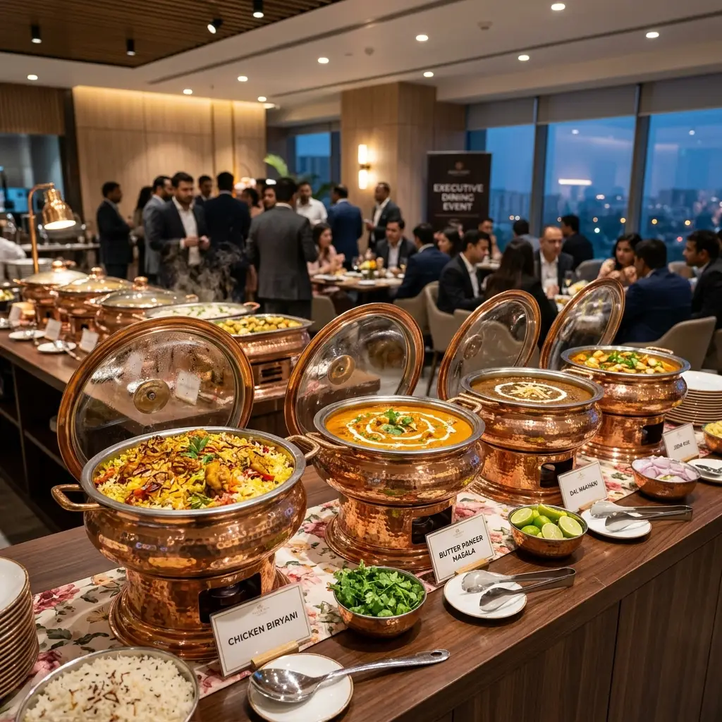 Corporate catering setup in Gurgaon office