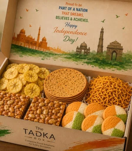 Independence Day Namkeen Box from The Tadka Box, corporate catering